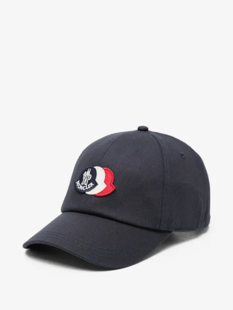 Moncler logo-patch cotton baseball cap