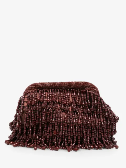 Simon Miller beaded-fringe clutch bag