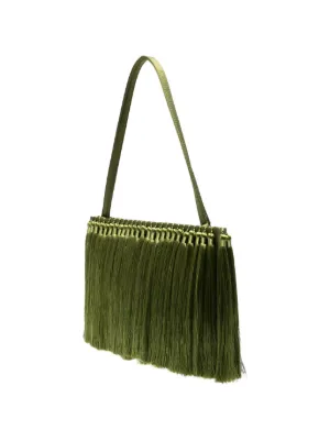 Simon Miller Tassel-Embellished Clutch Bag | Green, photo 4 of 6