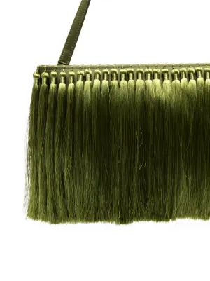 Simon Miller Tassel-Embellished Clutch Bag | Green, photo 5 of 6