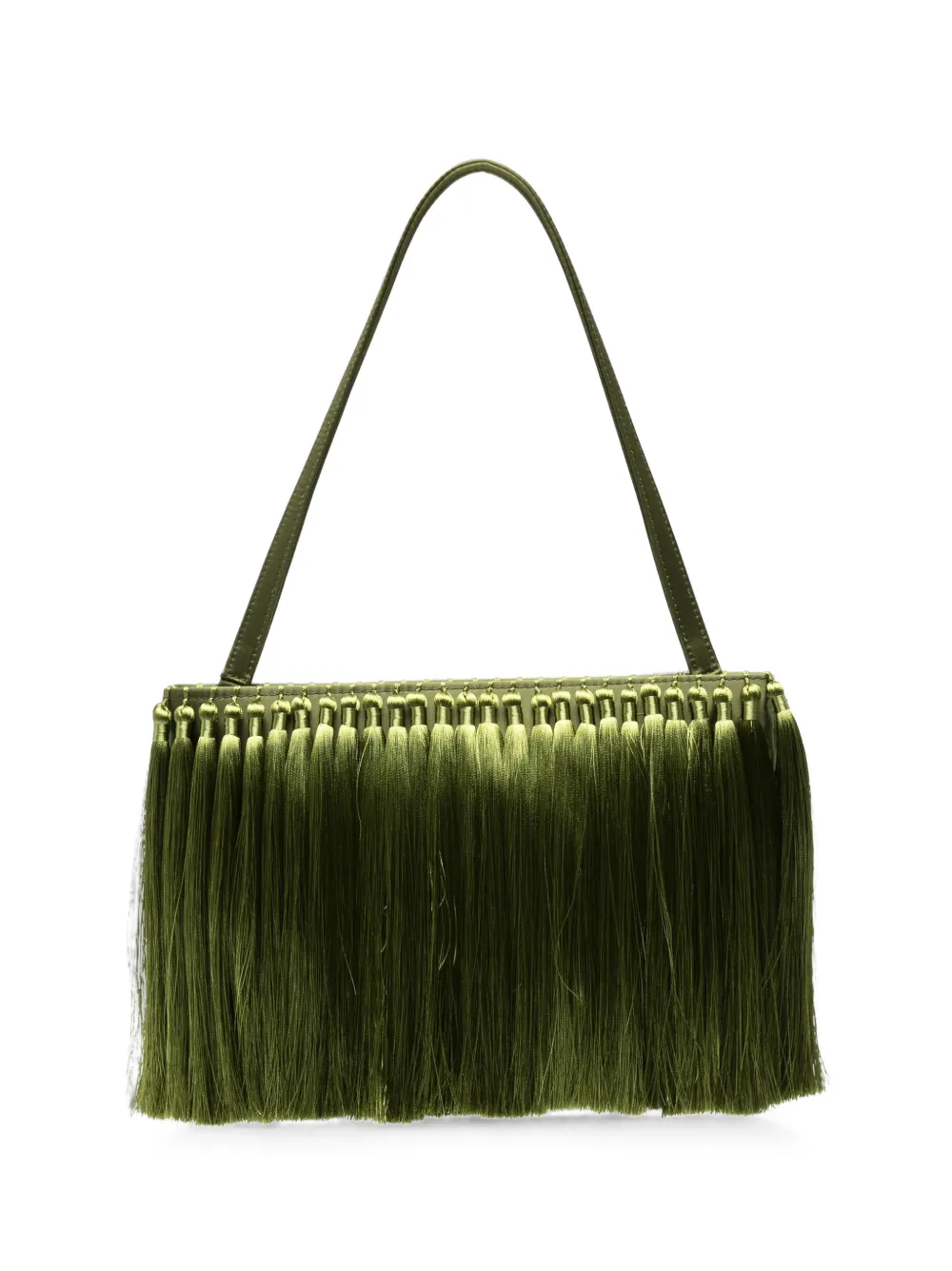 Simon Miller tassel-embellished clutch bag - Verde