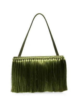 Simon Miller Tassel-Embellished Clutch Bag | Green, photo 2 of 6