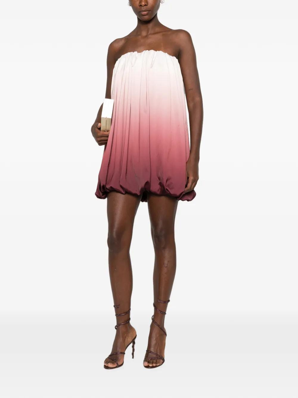  L'idée Flute Mini Dress - Neutro 