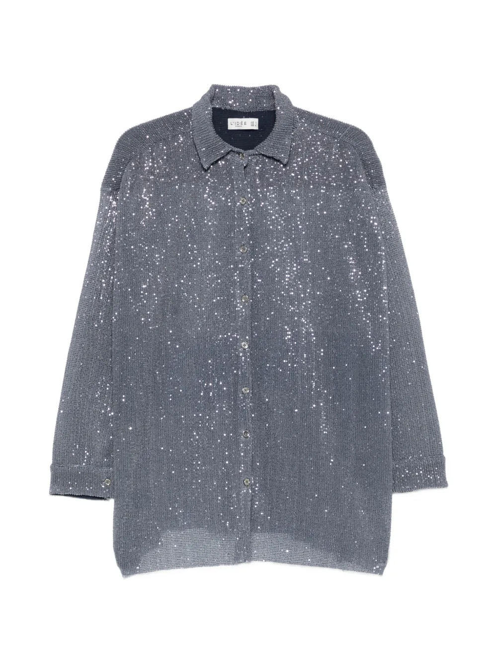 L'IDÉE La Musique sequin-embellished shirt - Grau