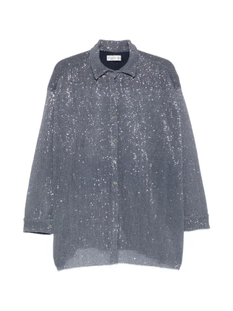 L'IDÉE camisa La Musique con lentejuelas