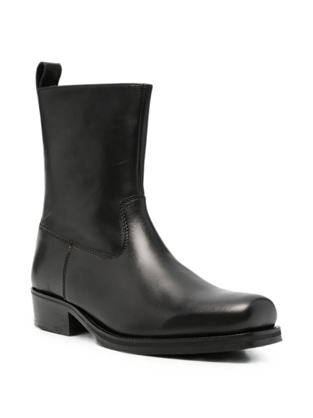 Won Hundred Barcelona leather cowboy boots Zwart
