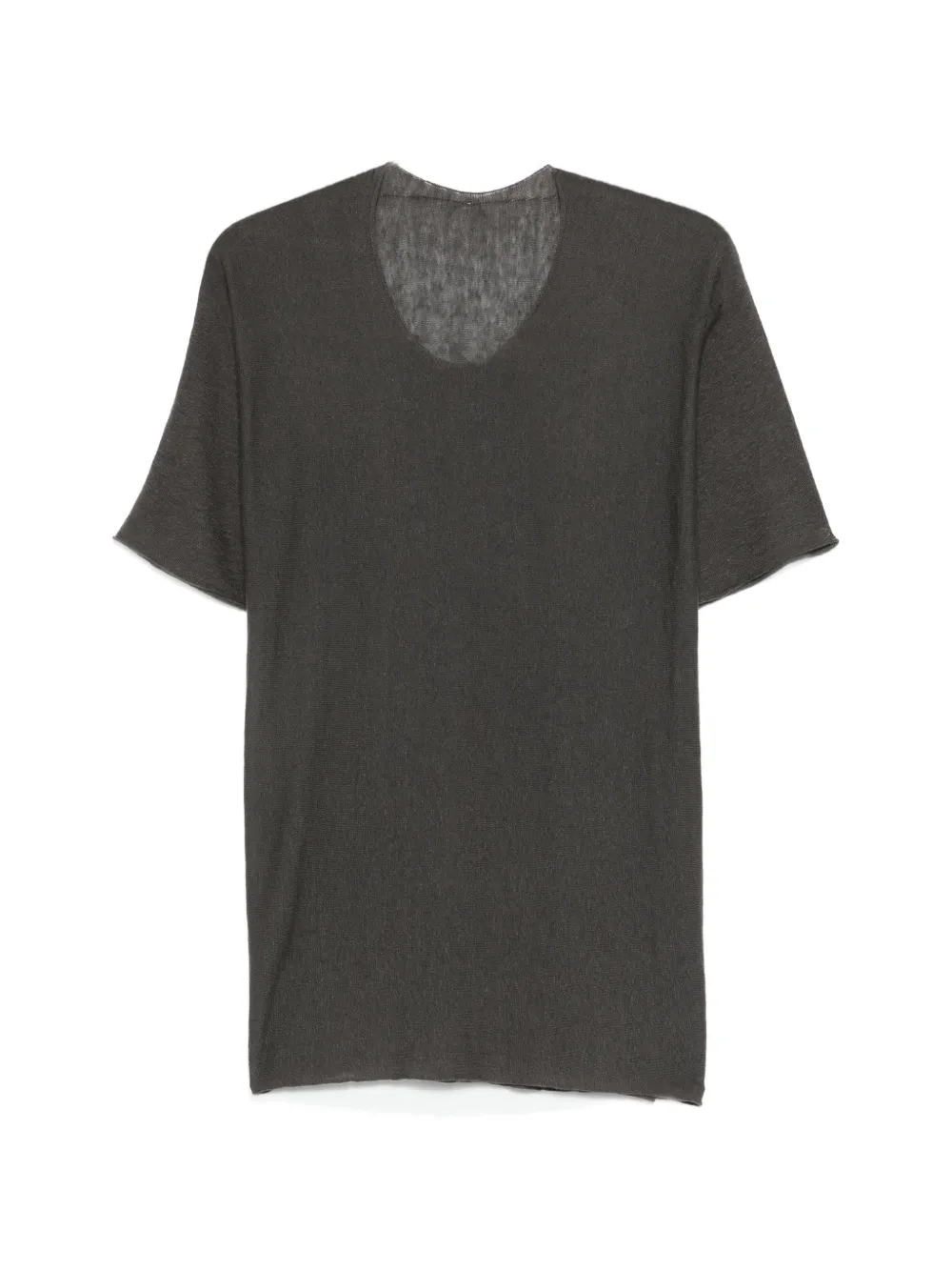 Label Under Construction Crew-neck T-shirt In Gray