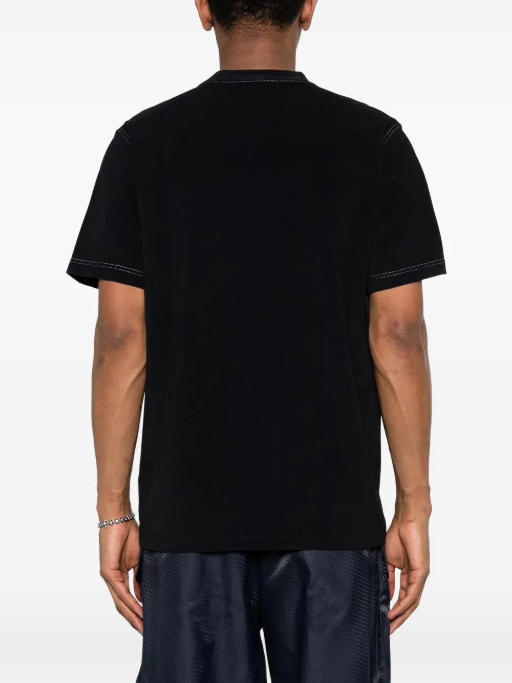 Balmain T-shirt met geborduurd logo Zwart