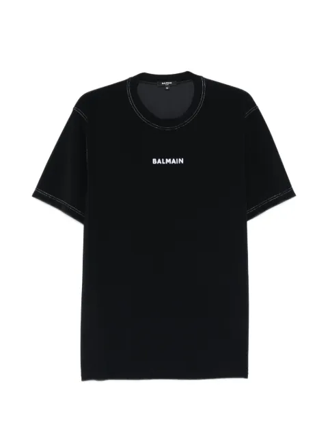 Balmain logo-embroidered T-shirt