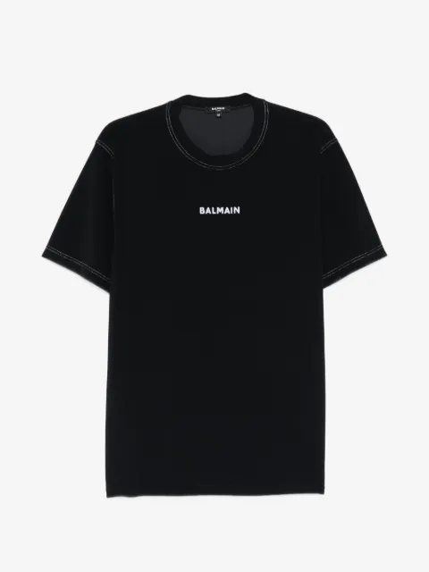 Balmain logo-embroidered T-shirt