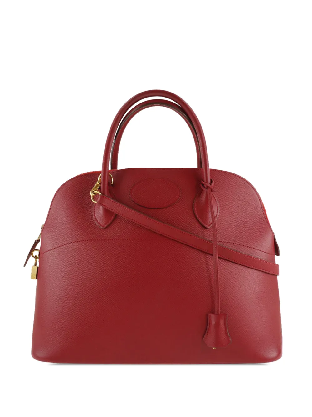 Hermès Pre-Owned 1995 Courchevel Bolide 37 satchel - Rosso