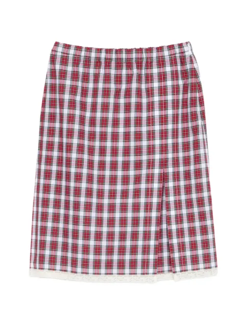 Nº21 falda midi con motivo de cuadros