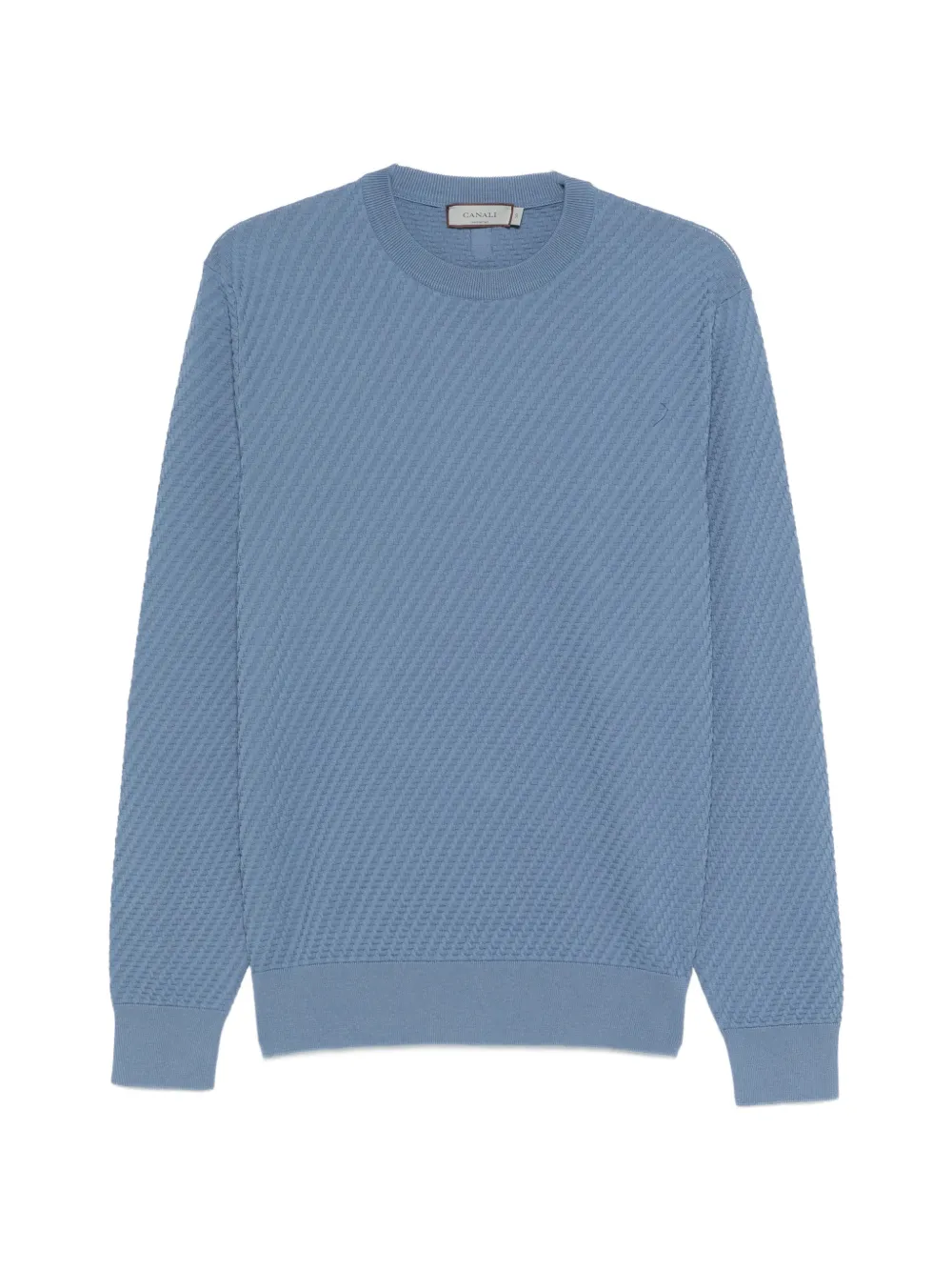 Canali pull à design texturé | bleu