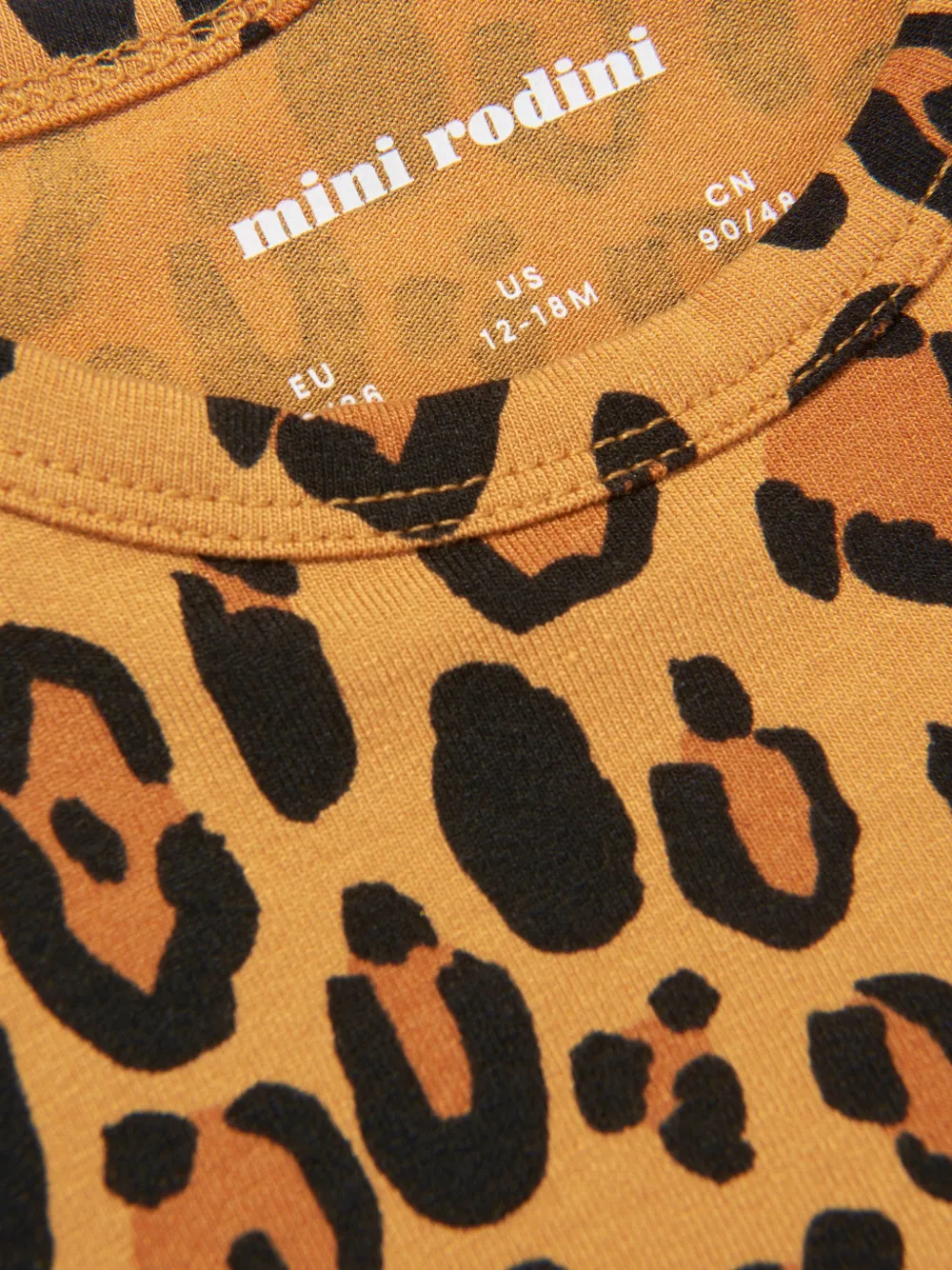  Mini Rodini Leopard-print T-shirt - Neutrals 