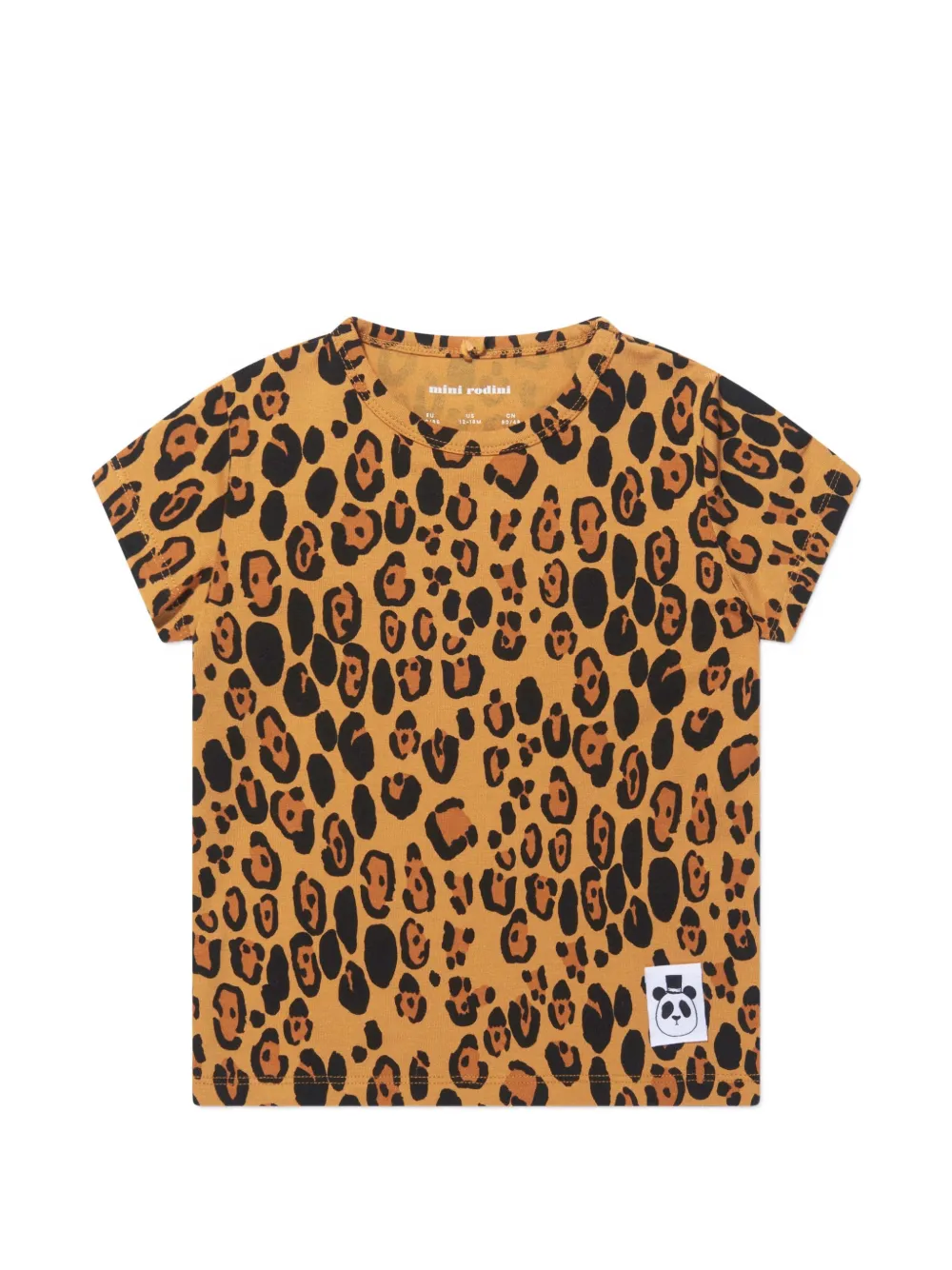 Mini Rodini leopard-print T-shirt - Toni neutri