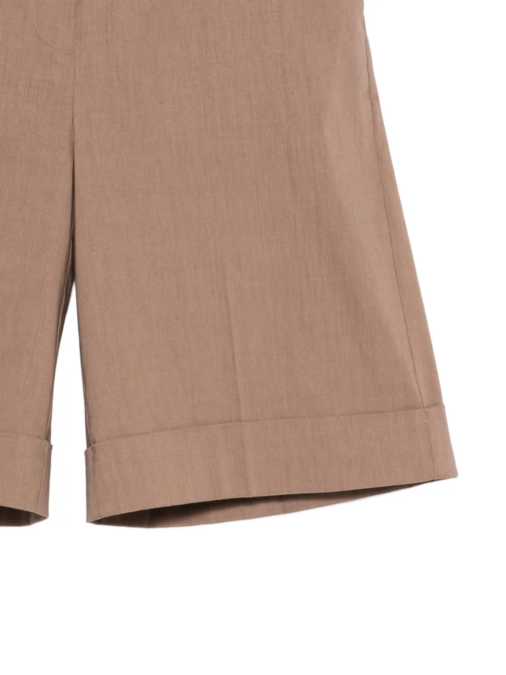  D.exterior Elasticated-waistband Knee-length Shorts - Brown 