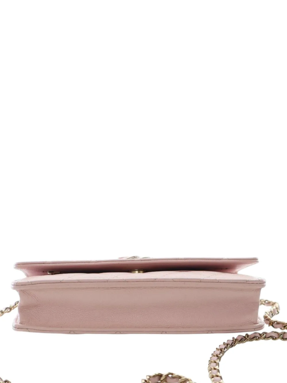 2021-2026 Quilted Caviar Crystal Enamel Cc Wallet On Chain Crossbody Bag