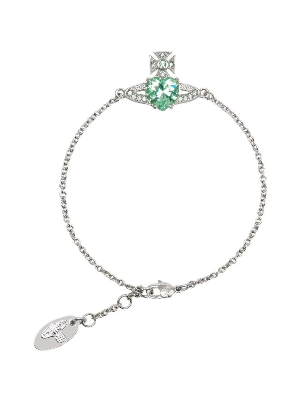 Vivienne Westwood Ariella heart-charm bracelet - Argento