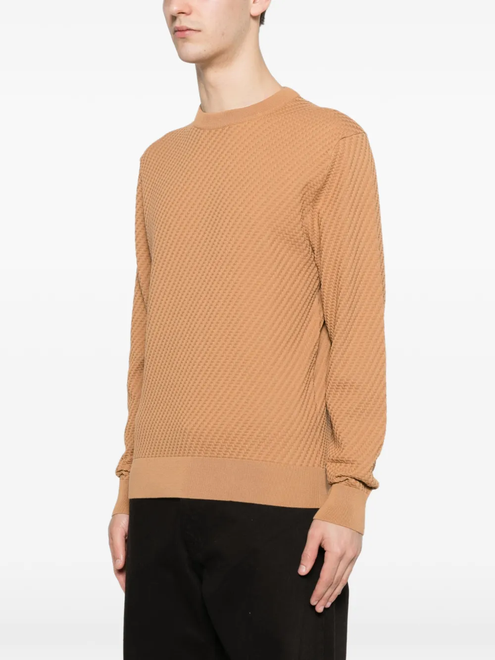 Canali Trui met ronde hals Beige