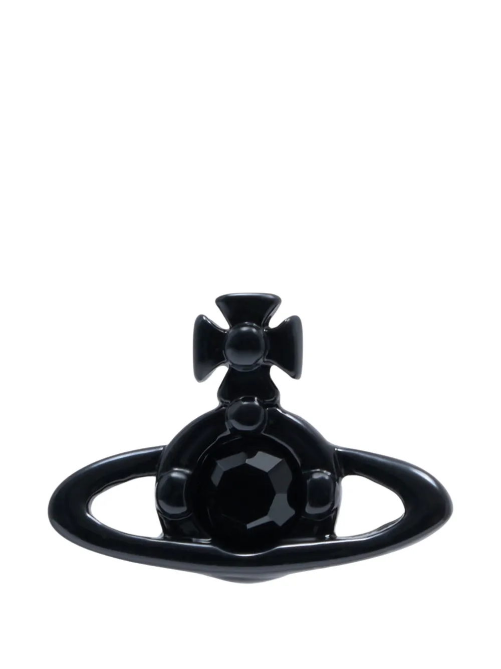 Vivienne Westwood nano Solitaire stud earring - Nero