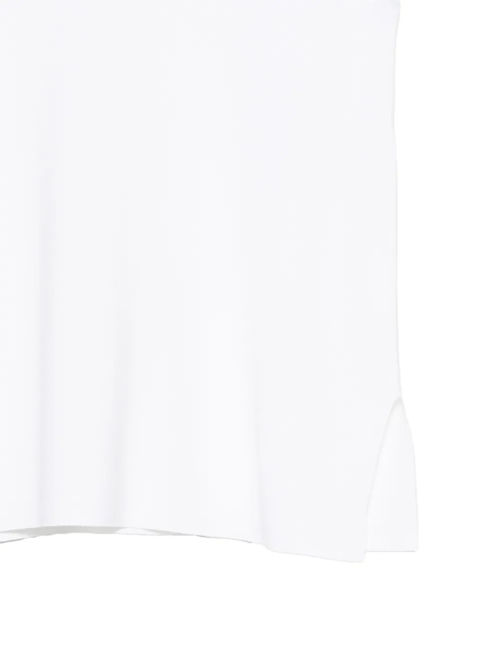  D.exterior V-neck Sleeveless Top - White 