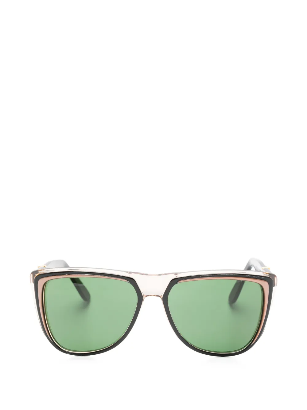 Saint Laurent Pre-Owned 1990s Sonnenbrille mit Logo - Schwarz