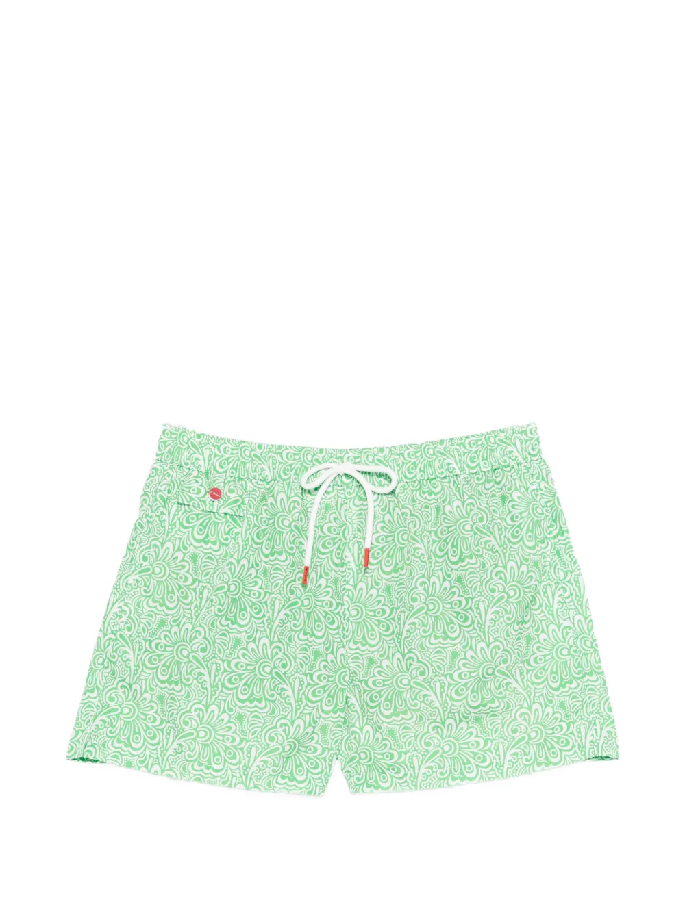Kiton floral print swim shorts - Verde