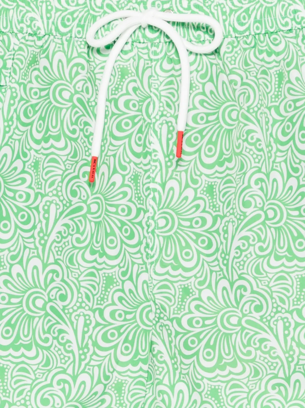  Kiton Floral Print Swim Shorts - Green 