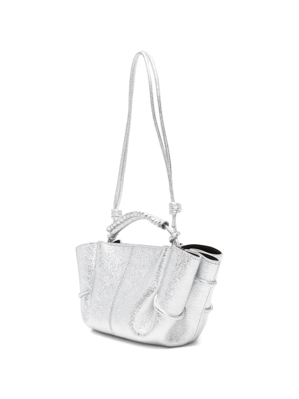  Hereu Mini Arta Knotted-handle Shoulder Bag - Silver 