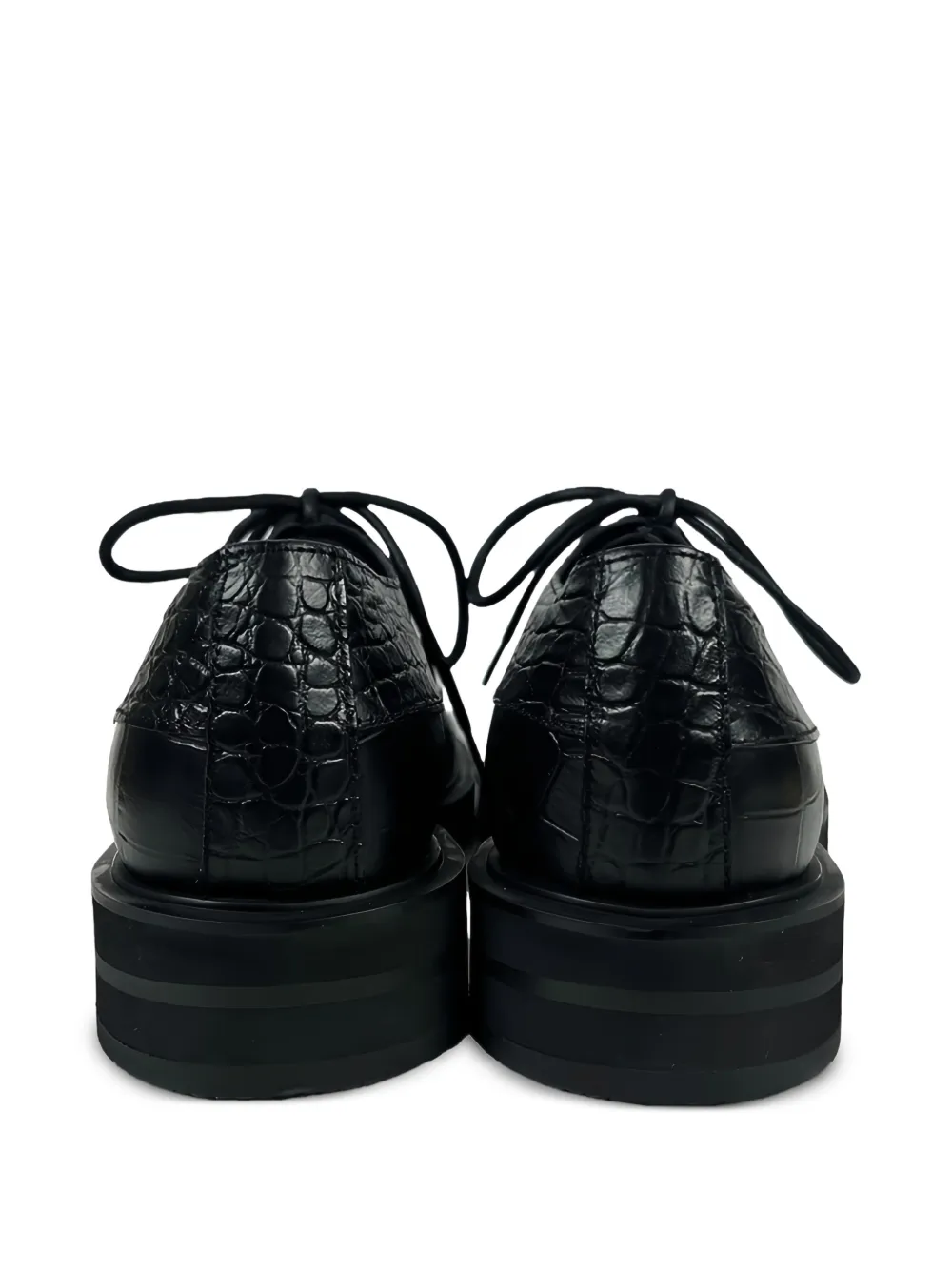 NO IDEA Loafers met krokodillen-reliëf Zwart