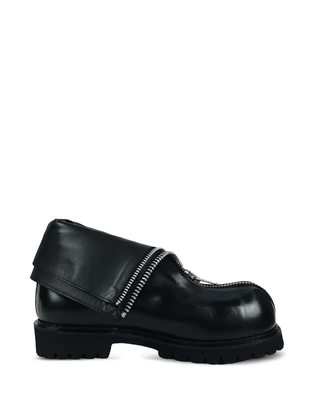  No Idea Zip Detail Boots - Black 