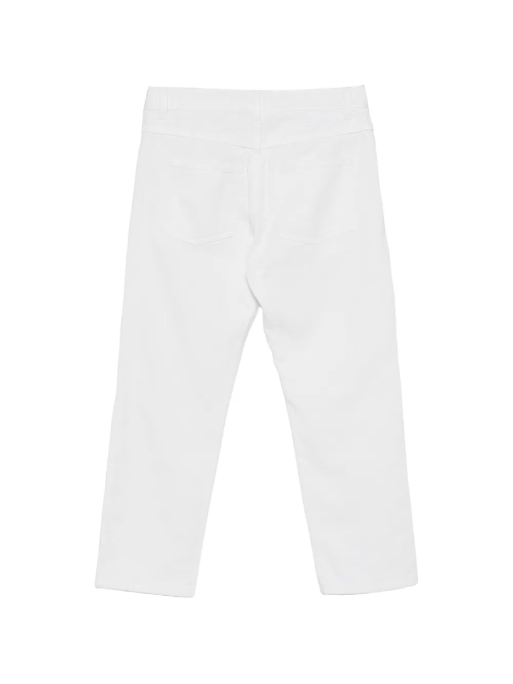 Moschino Kids Broek met hartdetail Wit