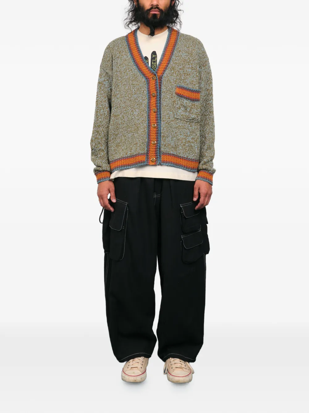  Story Mfg. Bulb V-neck Cardigan - Green 