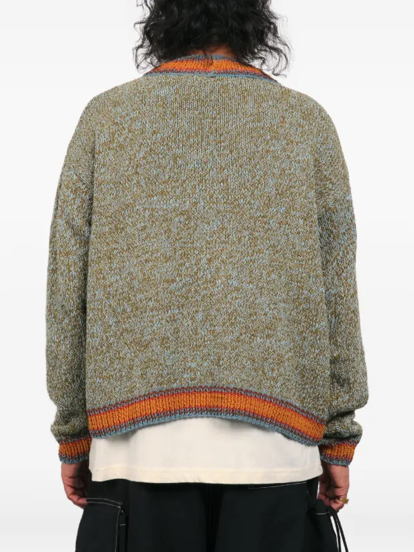 STORY mfg. Bulb V-neck Cardigan | Green | FARFETCH