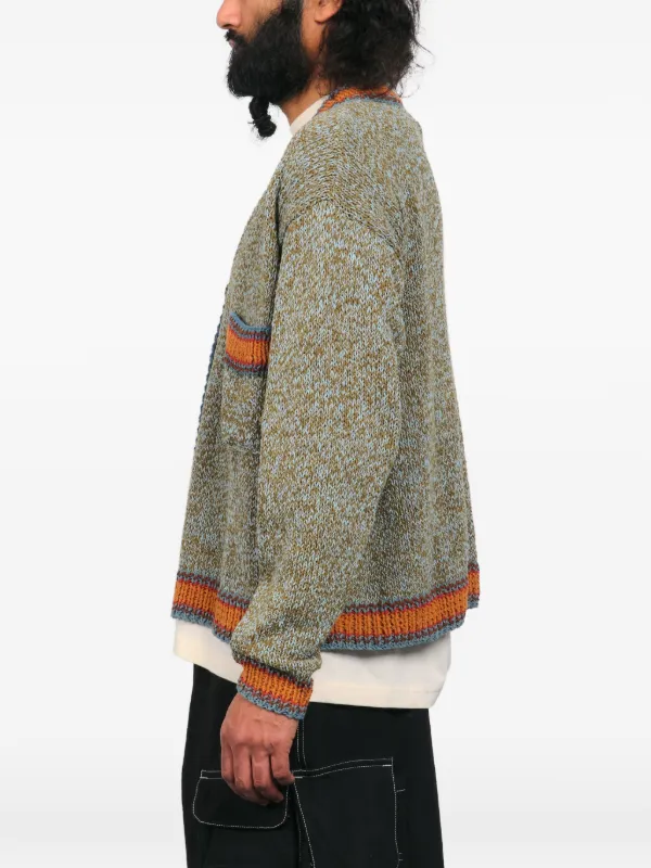 STORY mfg. Bulb V-neck Cardigan | Green | FARFETCH