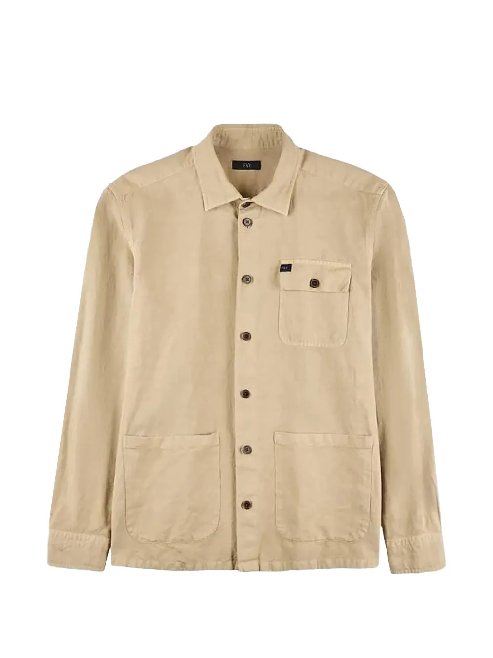 Fay oversized-pocket shirt - Neutrals