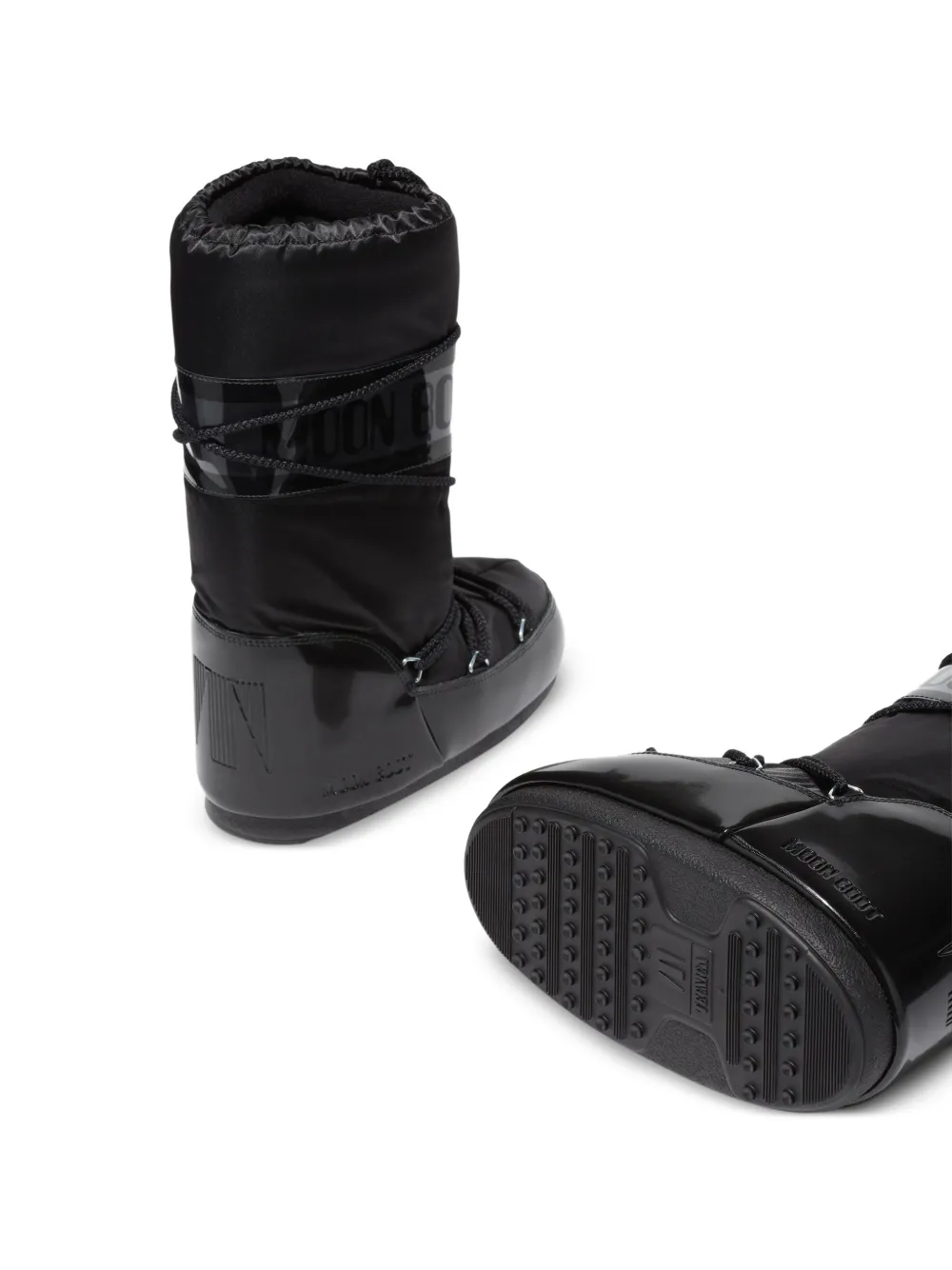 Moon Boot Kids Icon Glance laarzen met logo Zwart