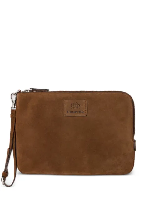 Church's Clutch de couro com zíper