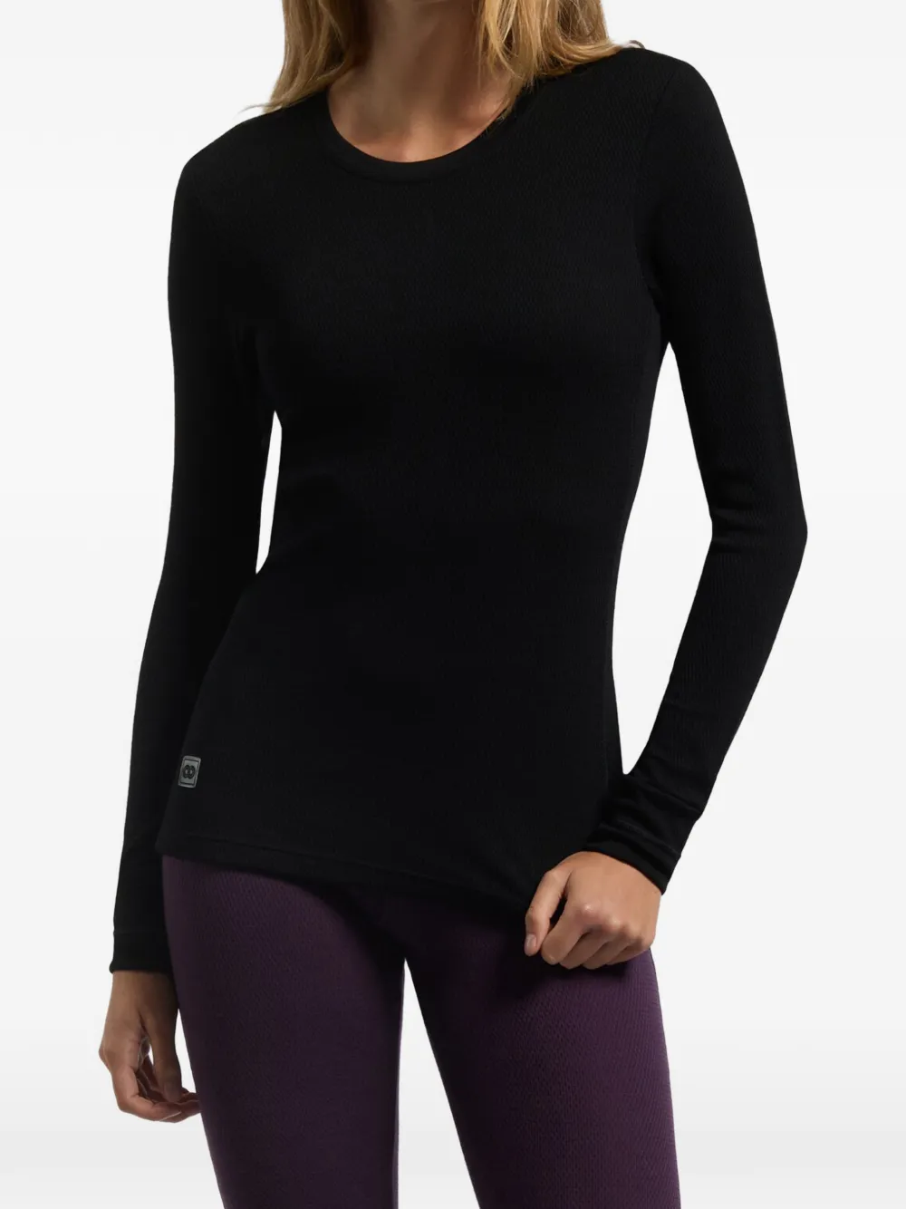 Rewoolution crew-neck long-sleeve T-shirt - Nero