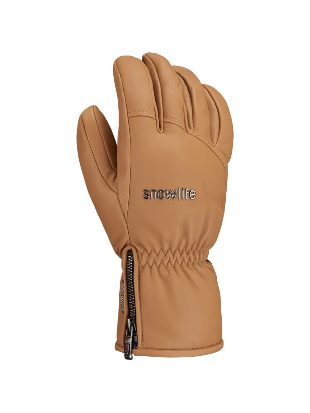 SNOWLIFE Grand Soft DT zip leather gloves - Toni neutri