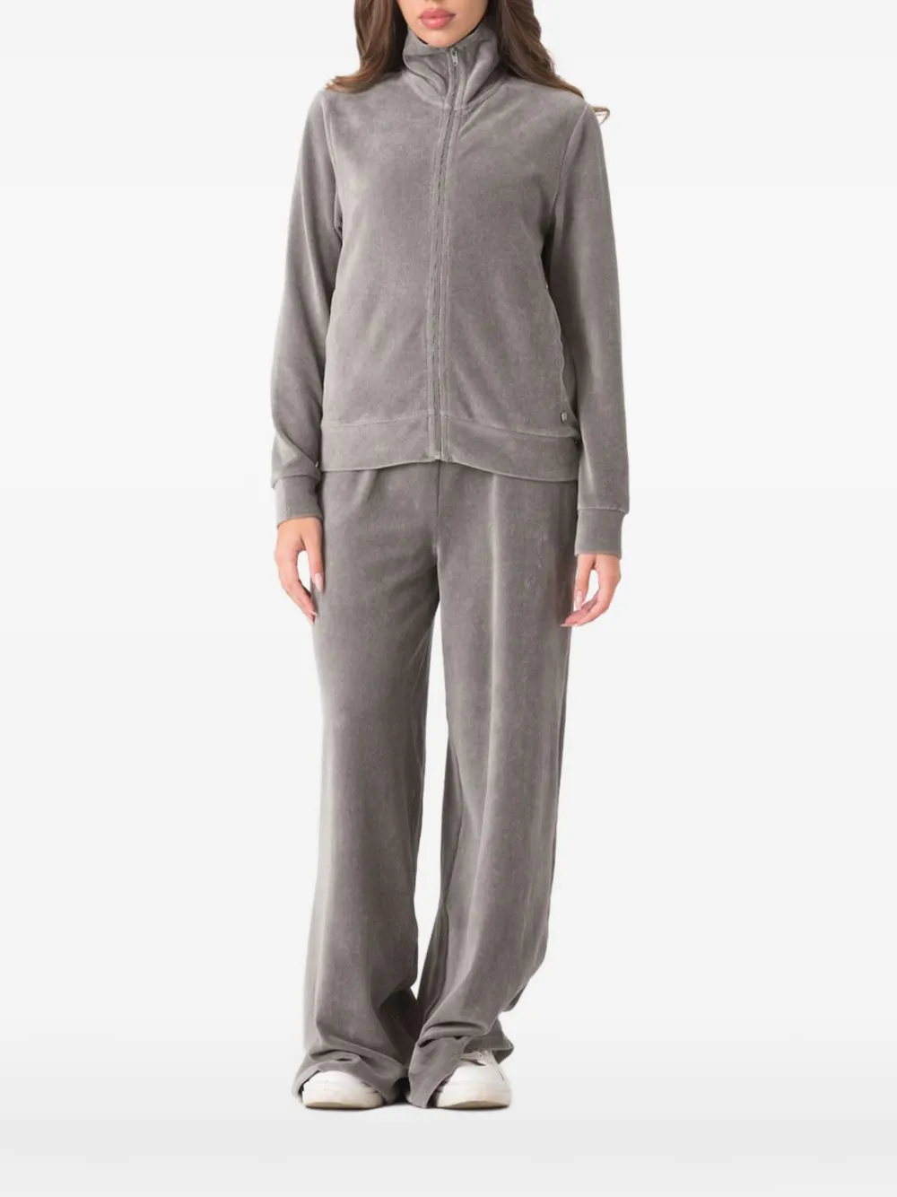 DIMENSIONE DANZA zipped high-neck sweatshirt - Grigio