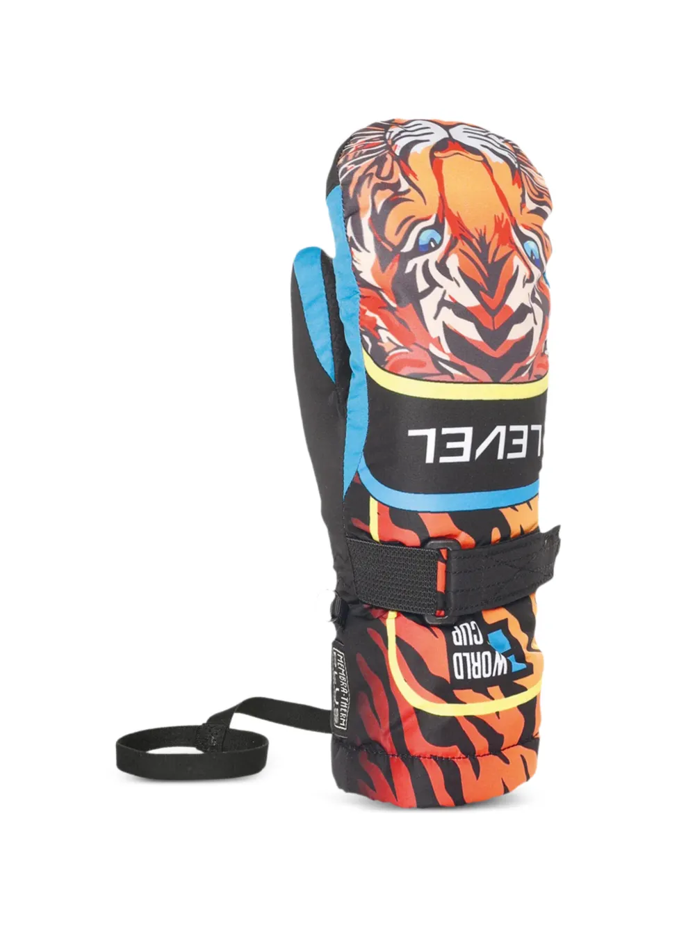 LEVEL KIDS logo-print gloves - Nero