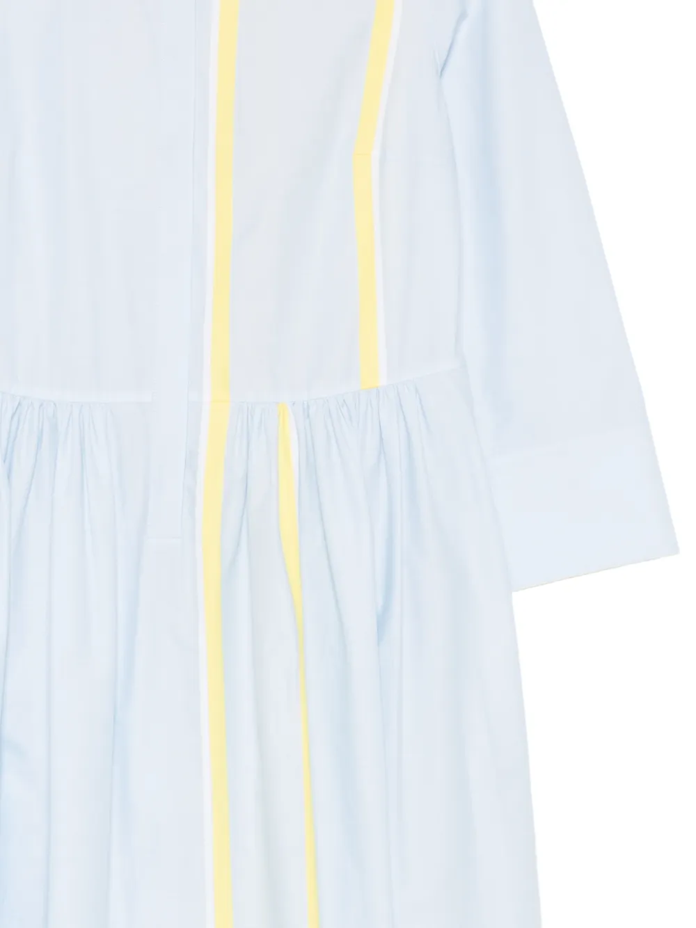 Akris Punto Jurk met gestreept detail Blauw