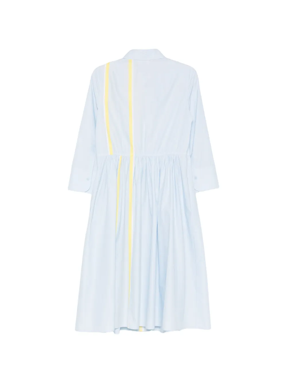 Akris Punto Jurk met gestreept detail Blauw