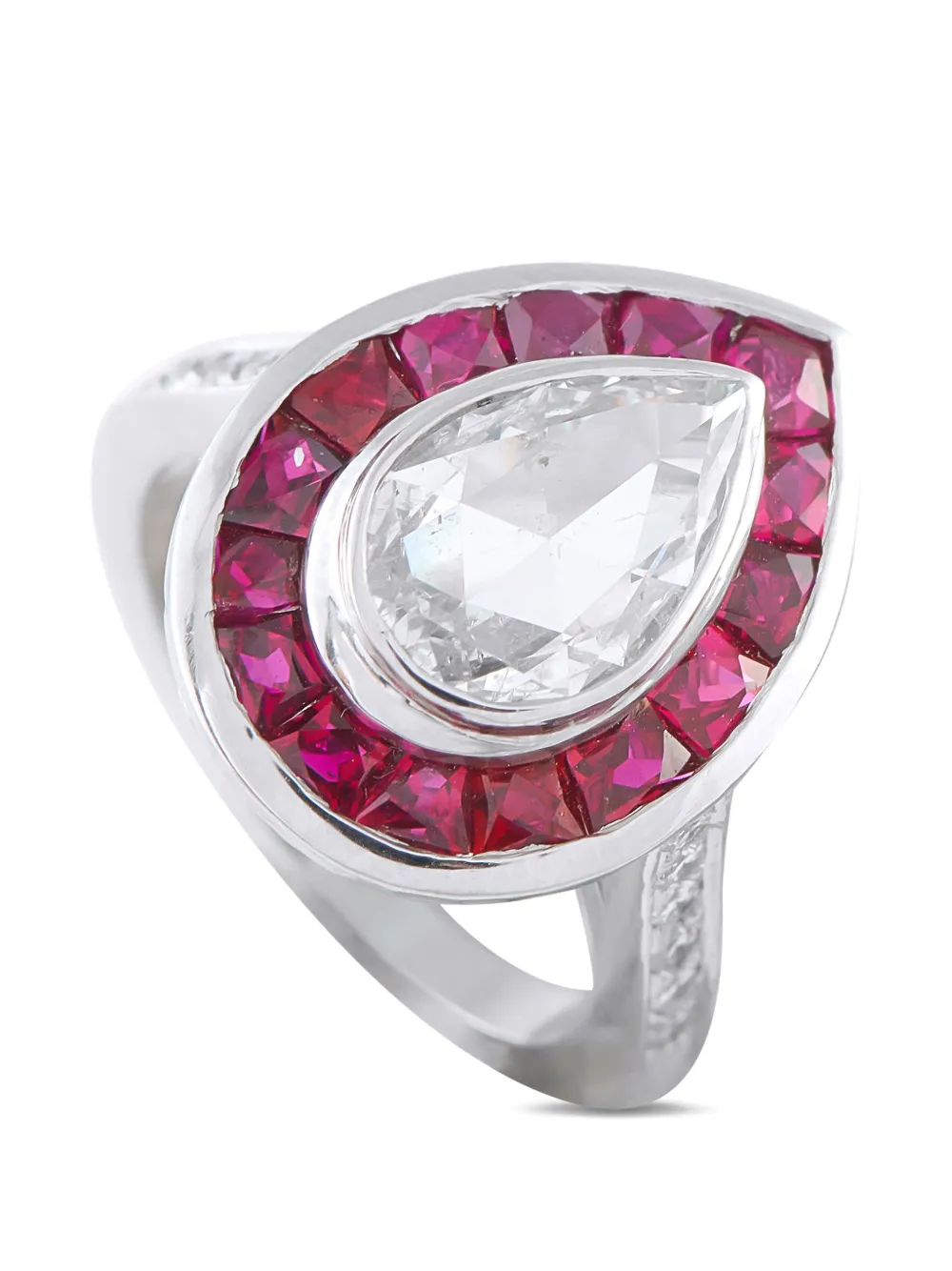LB Exclusive diamond and ruby ring - Argento