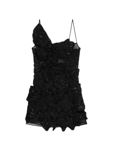 Blumarine butterfly-embroidered mini dress