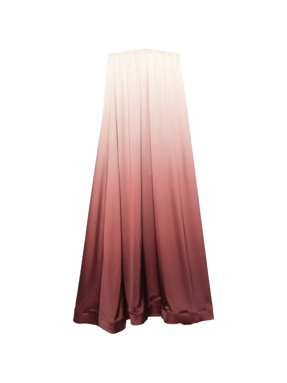 L'IDÉE Costiera strapless ombré-effect maxi dress - Toni neutri