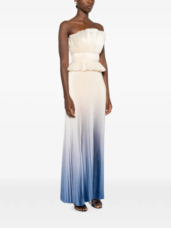 l'idee gala deep-v pleated a-line maxi dress L'IDÉE Masquerade Gown | Neutrals Pattern distribution format:Paper Sewing Pattern The movement and light Q1f SPANX Suit Your Fancy