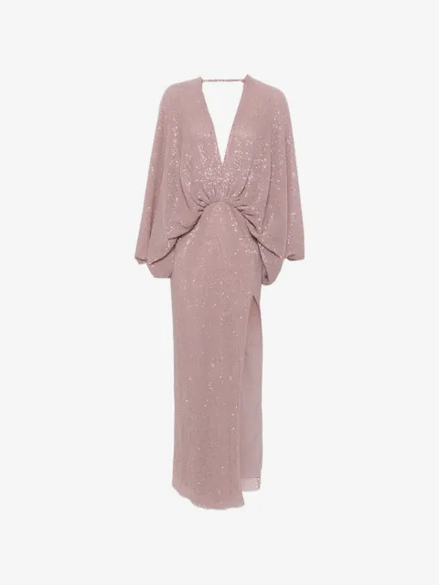 L'IDÉE Paradiso sequin-embellished maxi dress