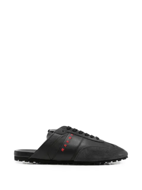 Marni Softy Socce logo-print leather sneakers